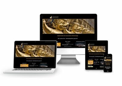 Webdesign Erstellung für Firma Gold Agent