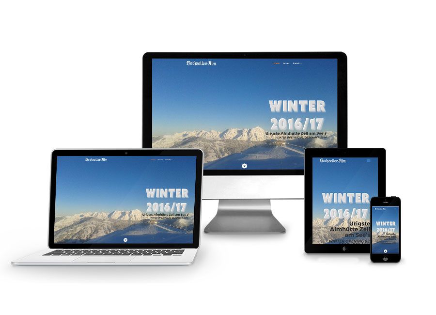 Webdesign Erstellung für Hochzeller Alm