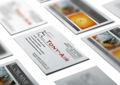 Visitenkarten Erstellung für Firma Tony Air GmbH
