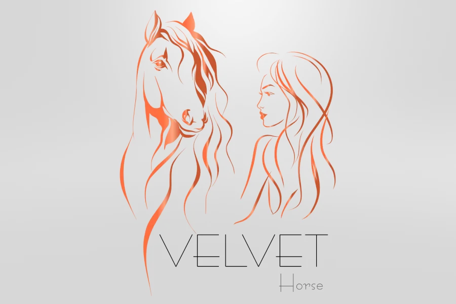 Referenz Logo Velvet Horse: Gestaltung als Druckansicht